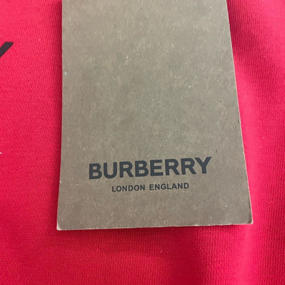 New with Tags. Mens Burberry Red Crewneck Pullover Size 2XL. - Picture 4 of 11